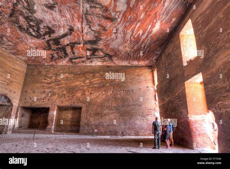 Inside The Urn Tomb Royal Tombs Petra Unesco World Heritage Site