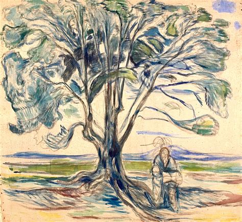 Solve Old Man Sitting Under A Tree 1909 Edvard Munch 1863 1944