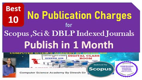 Free Paper Publishing In Scopus And Sci Indexed Journals Quick