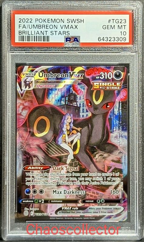 Mavin Pokemon Umbreon Vmax Tg Full Art Psa Swsh Brilliant