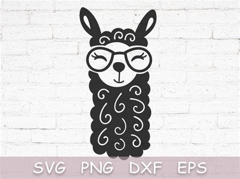 Llama Svg Llama Face Svg Alpaca Svg Files For Cricut Dxf Etsy