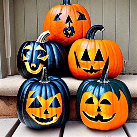 Cute Painted Pumpkins Ideas · Creative Fabrica