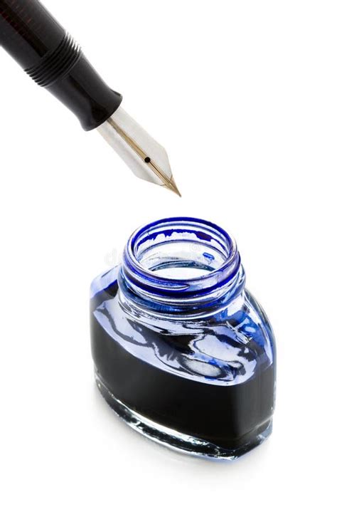 Fountain Pen And Ink Stock Image Image Of Cutout Bottled