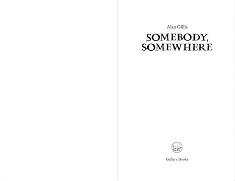 Somebody, Somewhere - The Gallery Press