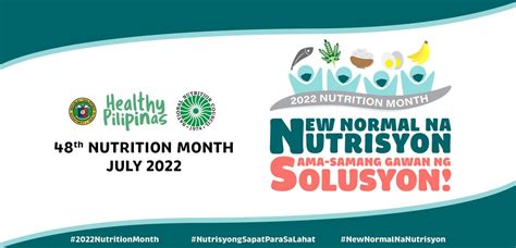 Department Of Health On Twitter JULY IS NUTRITION MONTH