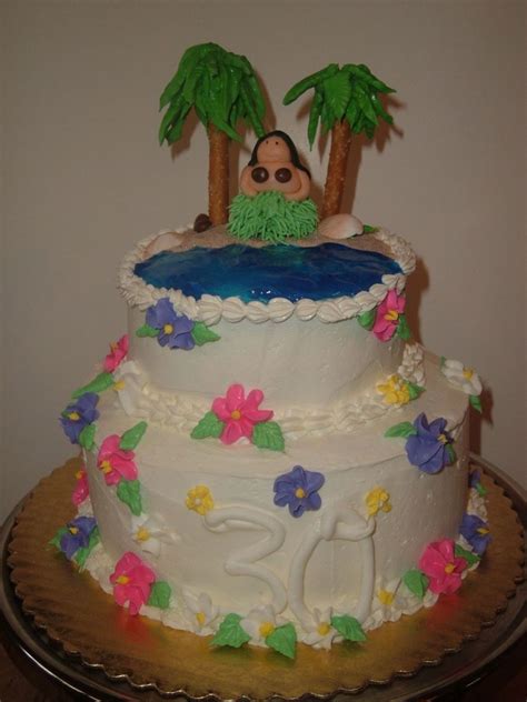 Hawaii Theme Cake - CakeCentral.com