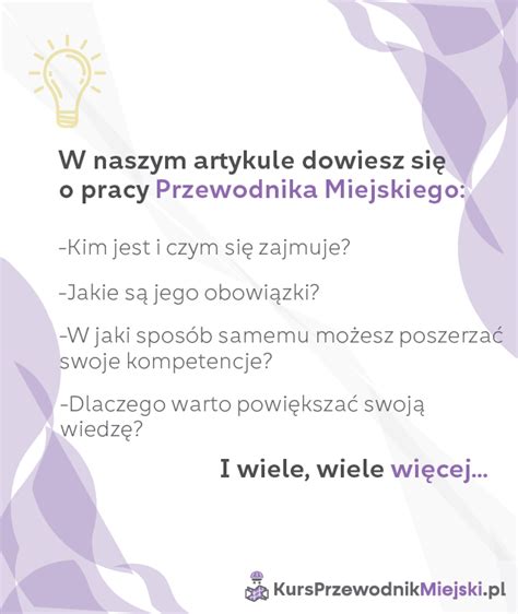 Przewodnik Miejski Kim jest i czym się zajmuje Jakie są jego