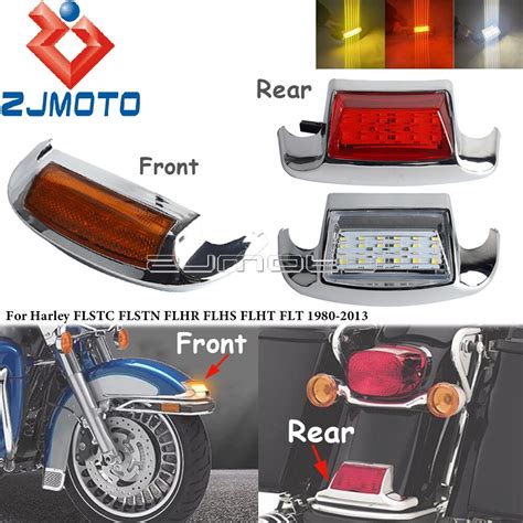 Motocicleta Led Dianteiro Traseiro Fender Ponta Luz Paralama Guarni O