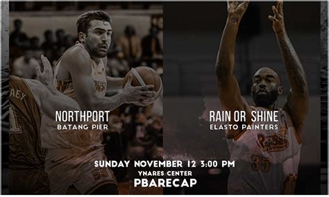 NorthPort Vs Rain Or Shine PBA Commissioner S Cup 2023 24 Sunday