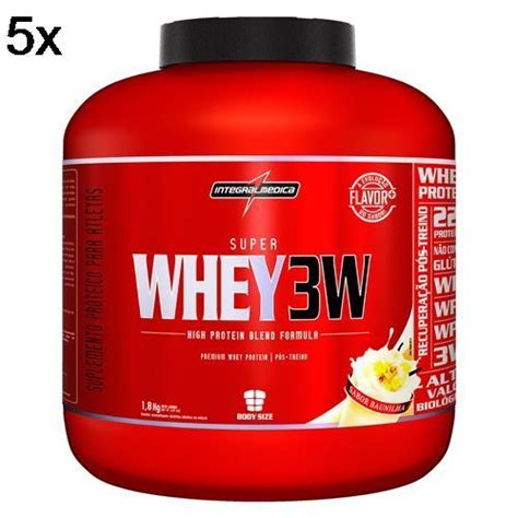 Kit X Super Whey W G Baunilha Integralm Dica Otimanutri