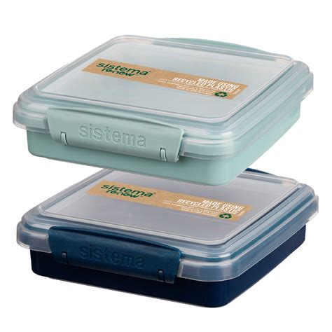 Køb Sistema Renew Sandwich Box Ass Farver 450 ml Gratis fragt