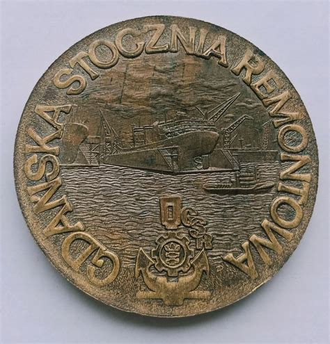 MEDAL GDAŃSKA STOCZNIA REMONTOWA 70MM M12 14054296652 oficjalne