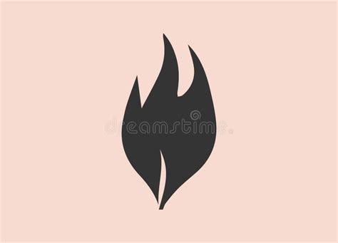 Fire Icon Tattoo Vector Flame Icon Sign Symbol Flaming Bonfire