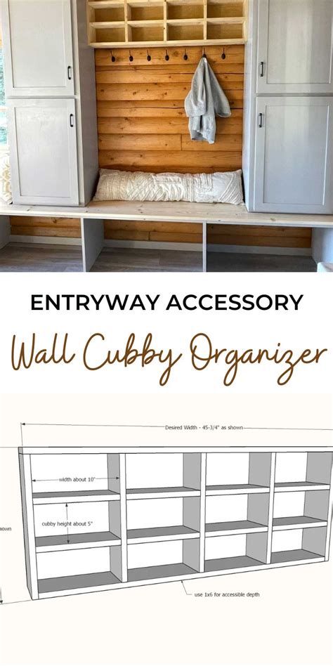 Entryway Accessory Wall Cubby Organizer Ana White