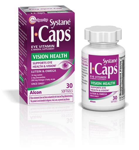 Systane® Icaps® Eye Vitamin Luteinomega 3 Formula 30ct Softgels Eye