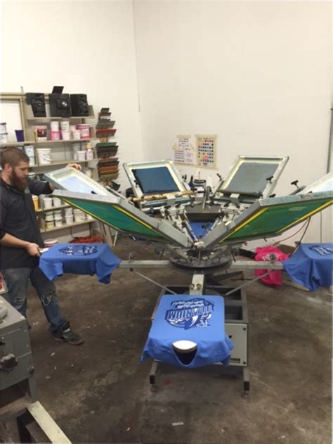 Manual Screen Printing Press In Action At Talkingink Talkingink