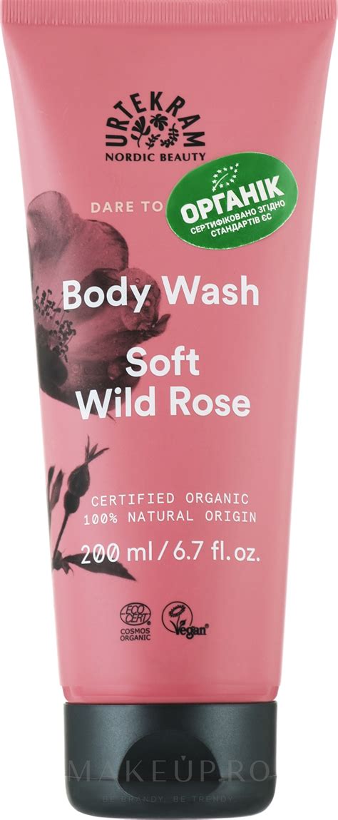 Urtekram Soft Wild Rose Body Wash Gel De Duș Makeupro