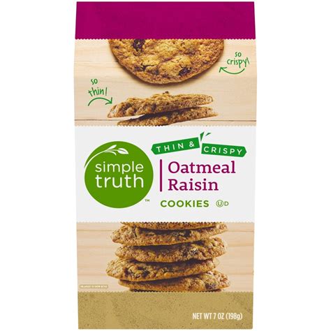 Simple Truth Thin Crispy Oatmeal Raisin Cookies 7 Oz Shipt