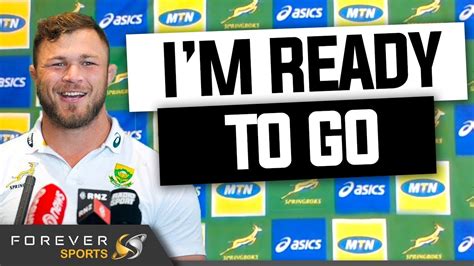 Im Ready To Go Duane Vermeulen Press Conference Forever Rugby