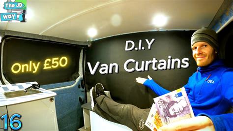 DIY Campervan Curtains for ONLY £50 - How To Fit - The JD Way - YouTube