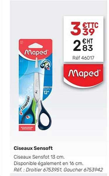 Promo Ciseaux Sensoft Maped Chez Office Depot ICatalogue Fr