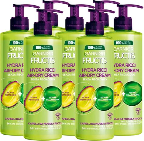 Garnier Fructis Hydra Ricci Air Dry Cream Trattamento Nutriente Senza