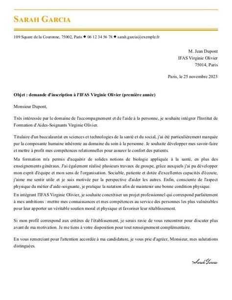 Exemples De Lettre De Motivation Pour Cole Daide Soignant Moncvparfait