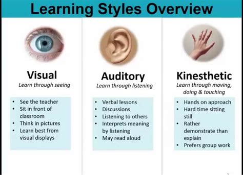 Kinesthetic And Visual Learning