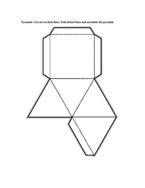 free printable 3d shape nets template – Learning Printable