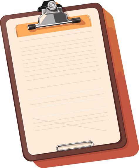 Clipboard With Paper And Pen Clipart Ai Generative Image Png