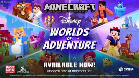 Minecraft Reveals Disney Worlds Of Adventure Dlc