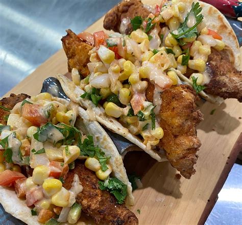 Fried Blackened Catfish Tacos With Lane S Corn Salsa Recipe Catfish