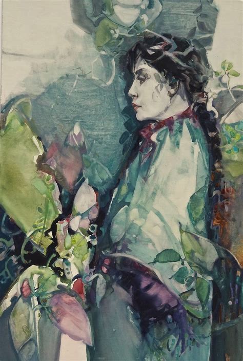 Carla Oconnor The Garden2016 Watercolor And Gouache Watercolor