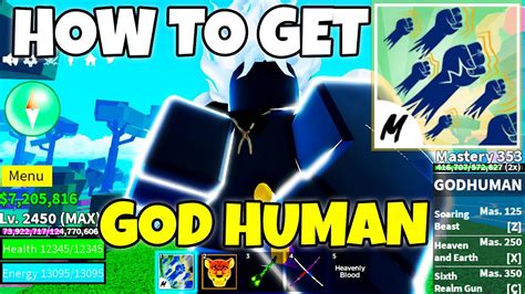 How To Get God Human Fighting Style Easy Guide In Blox Fruits YouTube