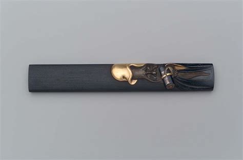 Kozuka With Design Of Fukurokuju With A Scroll Japanese Edo Period