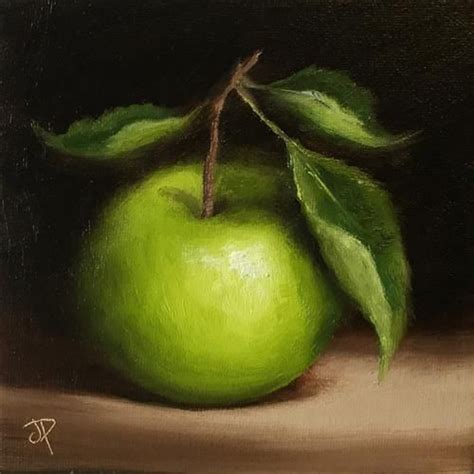 Jane Palmer | OIL | "Windfall Apple" | Fruit painting, Still life art, Art paintings for sale