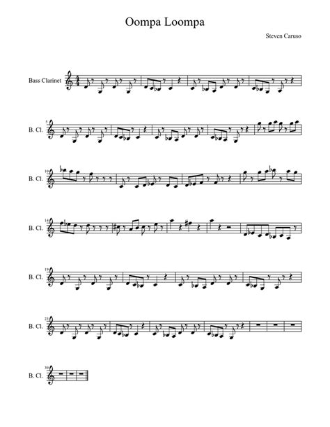 Oompa Loompa Sheet Music