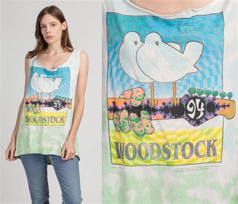 Vintage Woodstock 94 Music Festival T Shirt Mens Gem