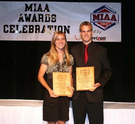 Lindsay Lettow and Shawn Boss were named the MIAA Ken B. Jones Award ...