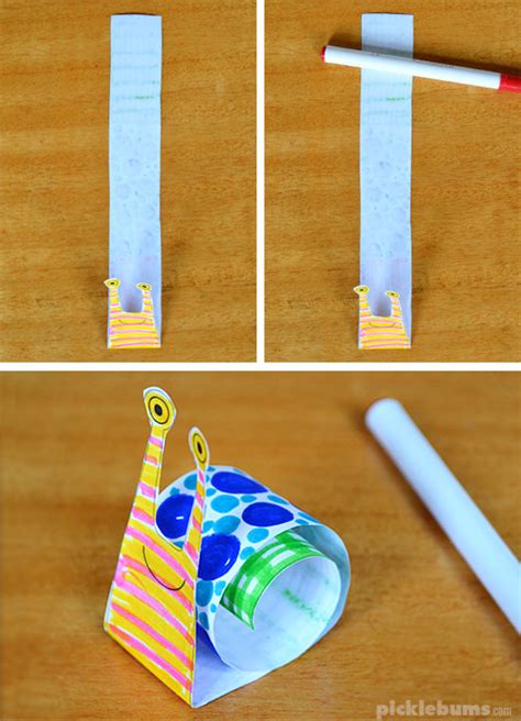 Make An Easy Rolled Paper Snail Free Printable Picklebums