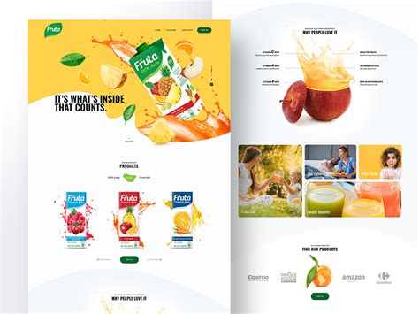 Fruta Web Design By Zorana Vukanovic On Dribbble