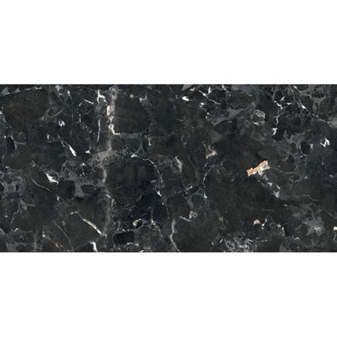 Ceramic Polished Erernity Black Vitrified Tile For Flooring Thickness