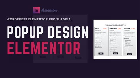 Elementor Popup Package Design Wordpress Bangla Tutorial Ami