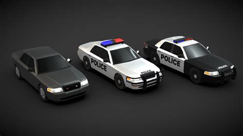 Crown Victoria Police Low Poly Buy Royalty Free D Model By Han St