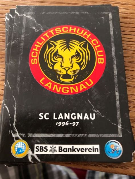 Sc Langnau SCL Tiger Hockey Card Wappen Kaufen Auf Ricardo