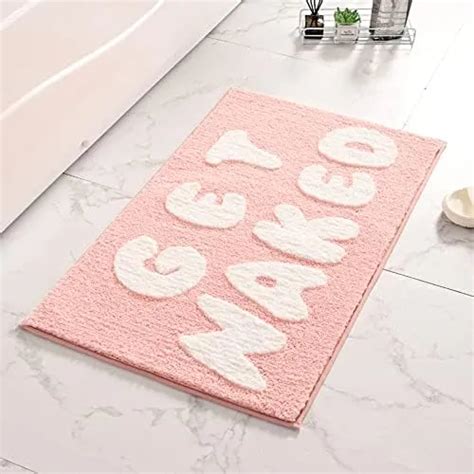 Get Naked Alfombras De Ba O De Microfibra Suave Y Color Rosa Mercadolibre