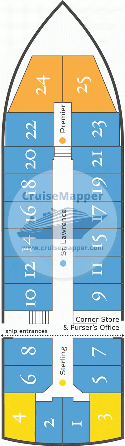 Canadian Empress Deck 1 Plan Cruisemapper