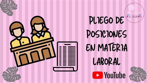 Pliego De Posiciones En Materia Laboral YouTube