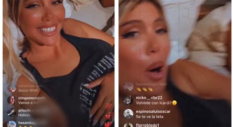 Wanda Nara In Topless Su Instagram Lincidente Hot Durante Una Diretta