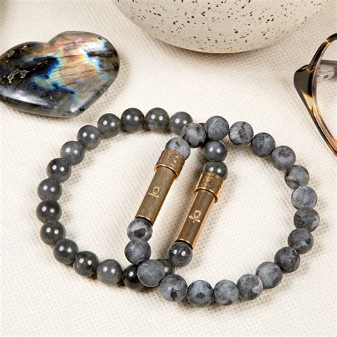 Matte Labradorite Intention Bracelet Wishbeads